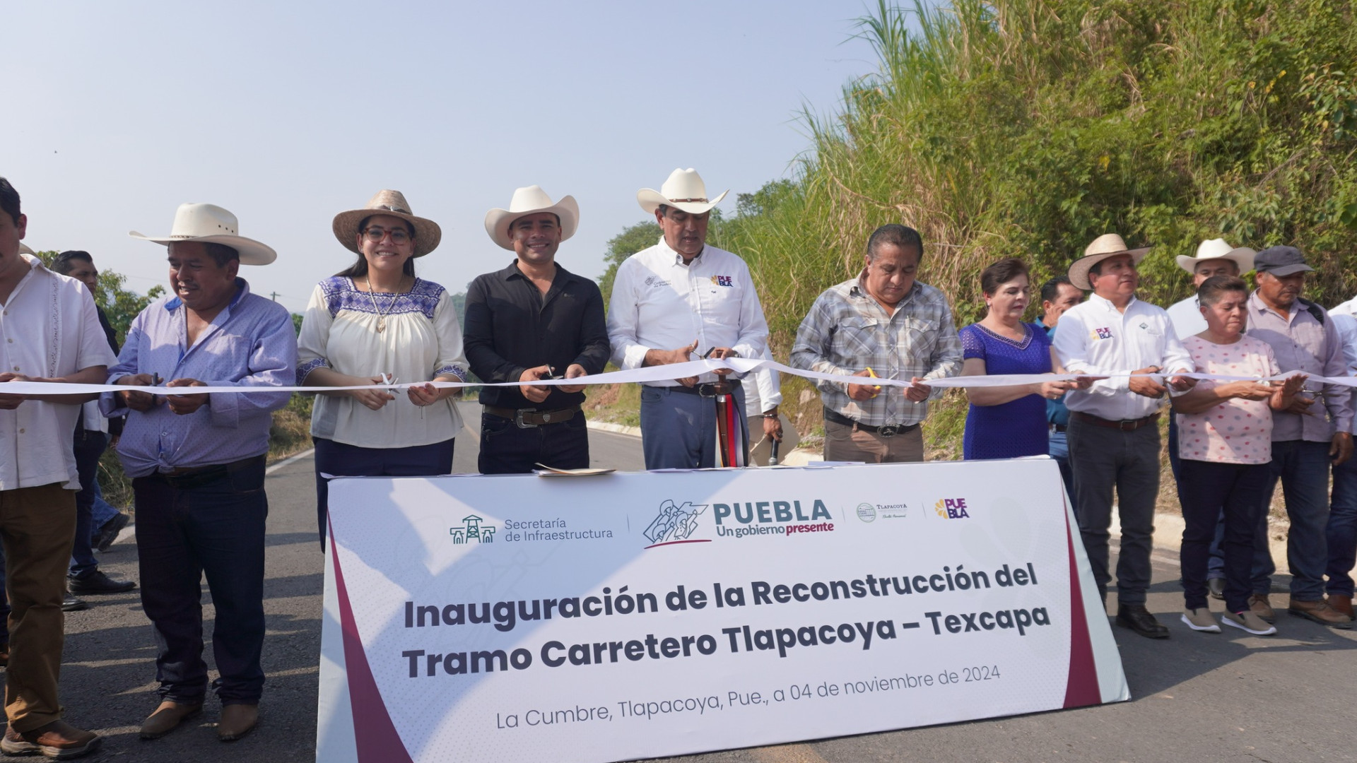 Inauguración de la Reconstrucción del Tramo Carretero Tlapacoya-Texcapa.